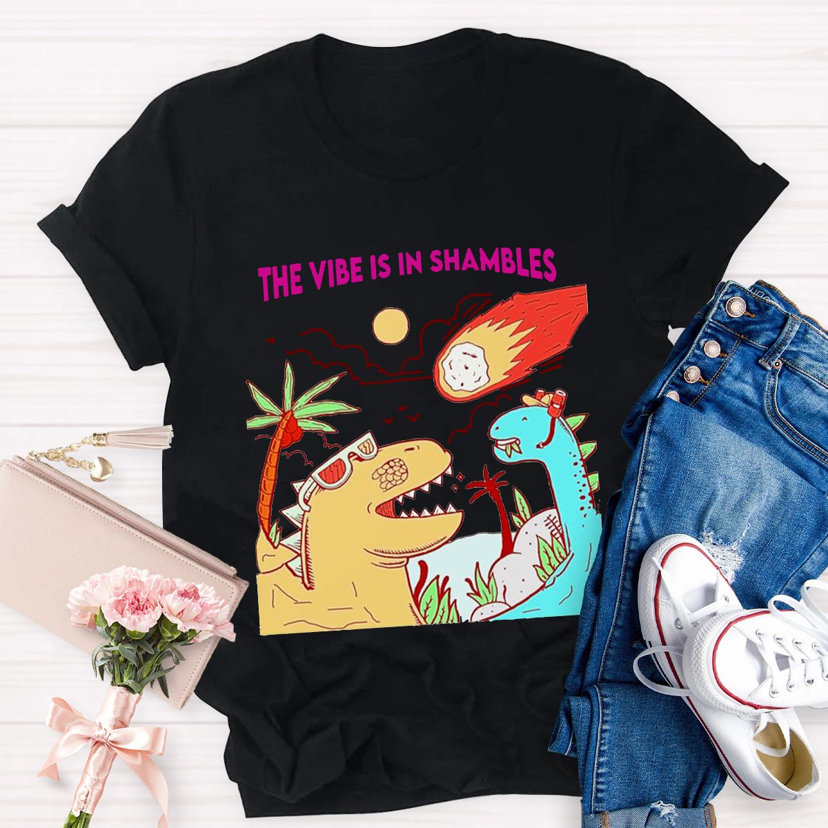 The Vibe Is In Shambles Teacher Shirt