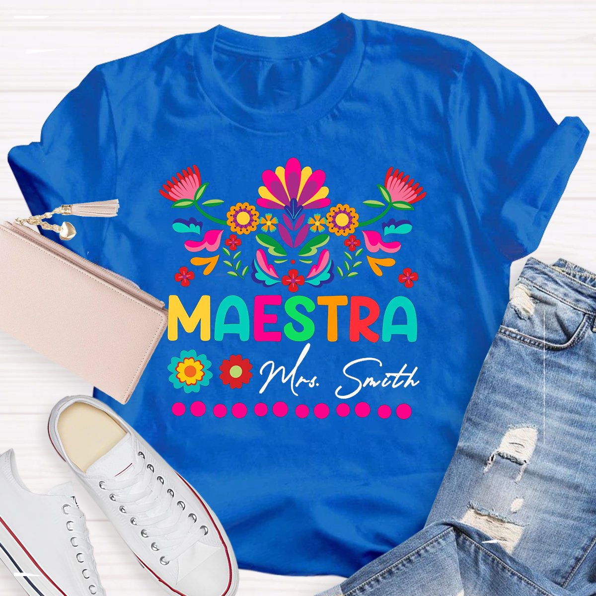 Personalized Maestra Mrs. Smithr Teacher Shirt