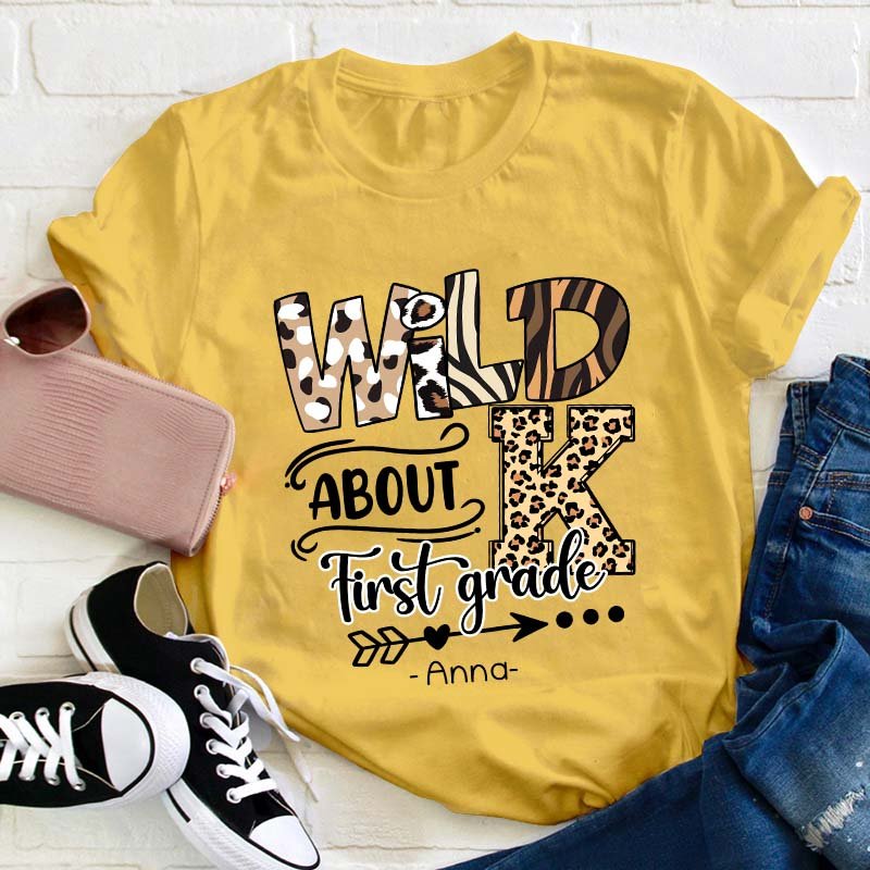 Personalized Wild About Teacher T-Shirt