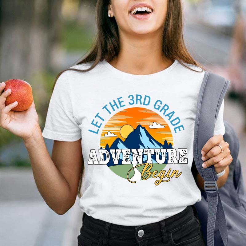 Personalized Let The Adventure Begin Teacher T-Shirt