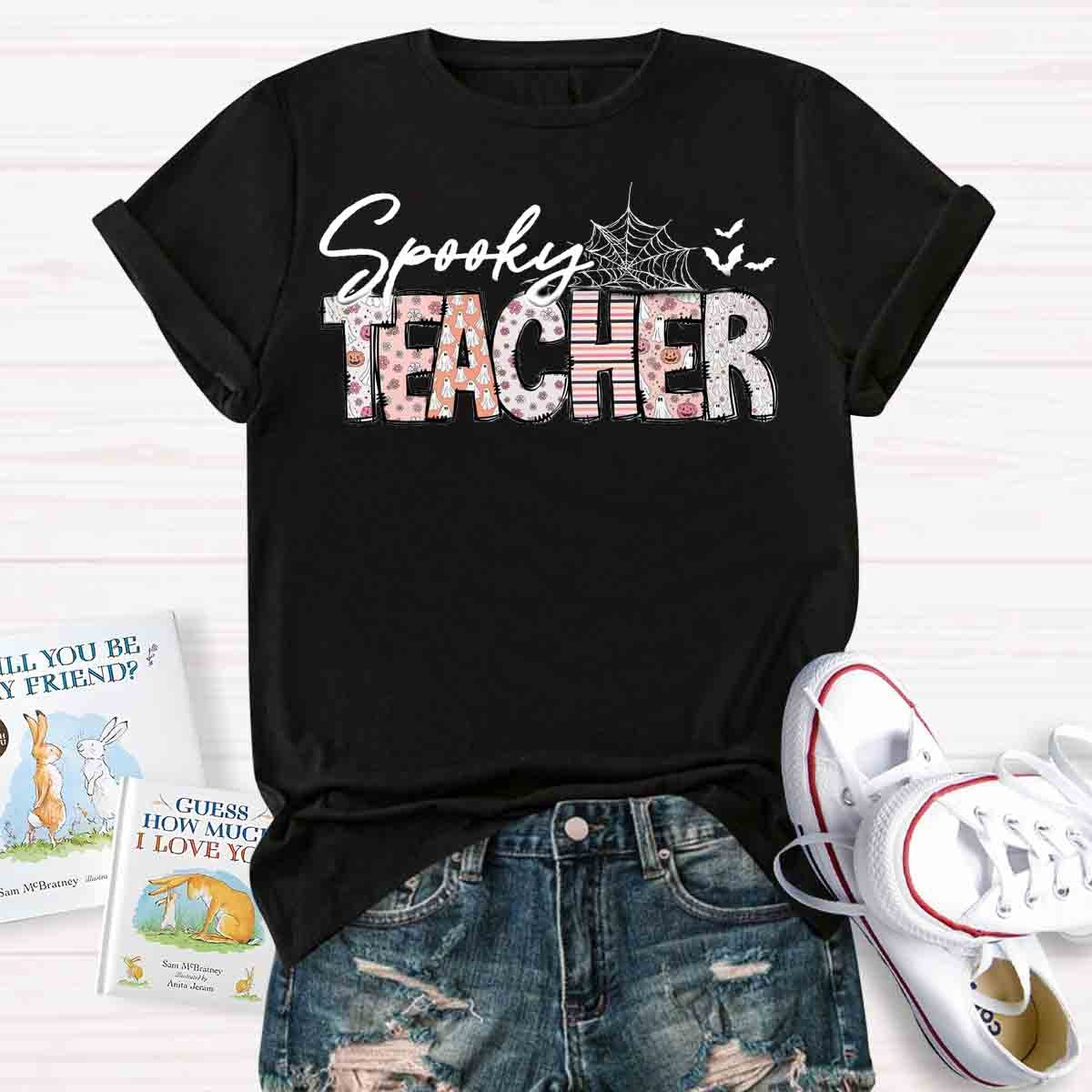 Spooky Teacher Cute Ghost Shirt