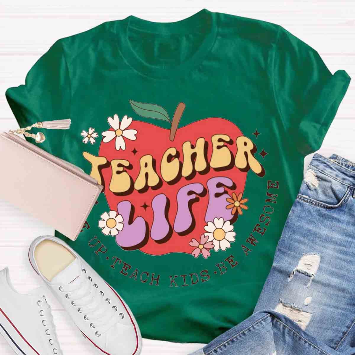 Teacher Life Apple T-Shirt