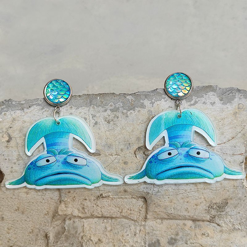 Marine Animal Teacher Student Acrylic Earrings