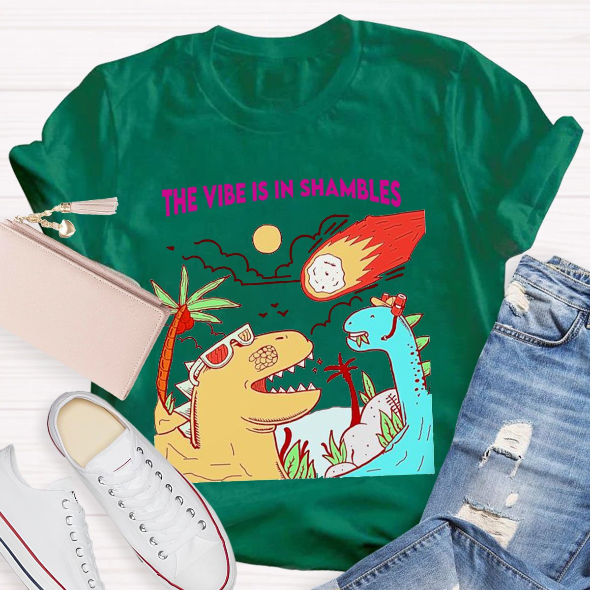 The Vibe Is In Shambles Teacher Shirt