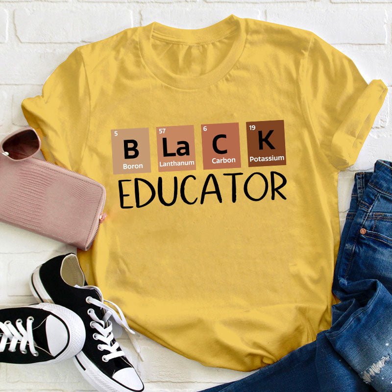 Black Educator Teacher T-Shirt