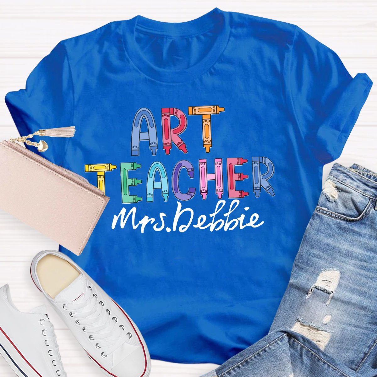 Personalized Art Teacher Art Lover T-Shirt