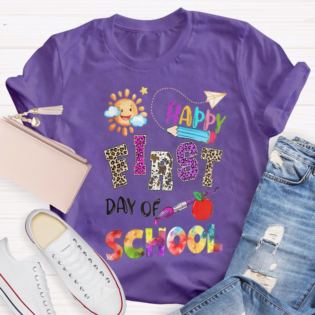 Happy First Day Of School Teacher Shirt