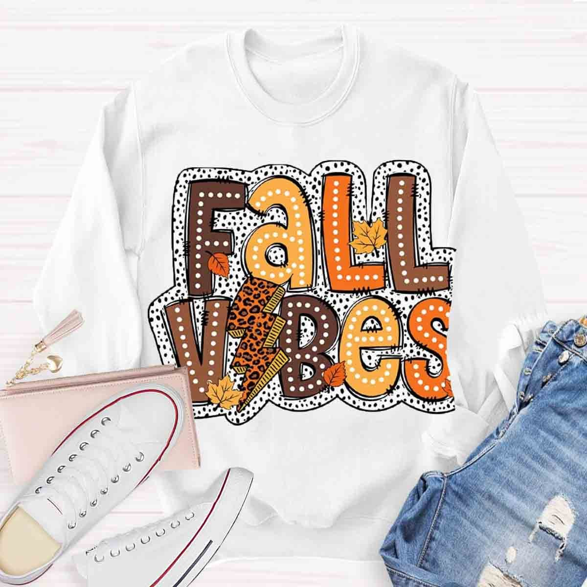 Fall Vibes Retro Sweatshirt