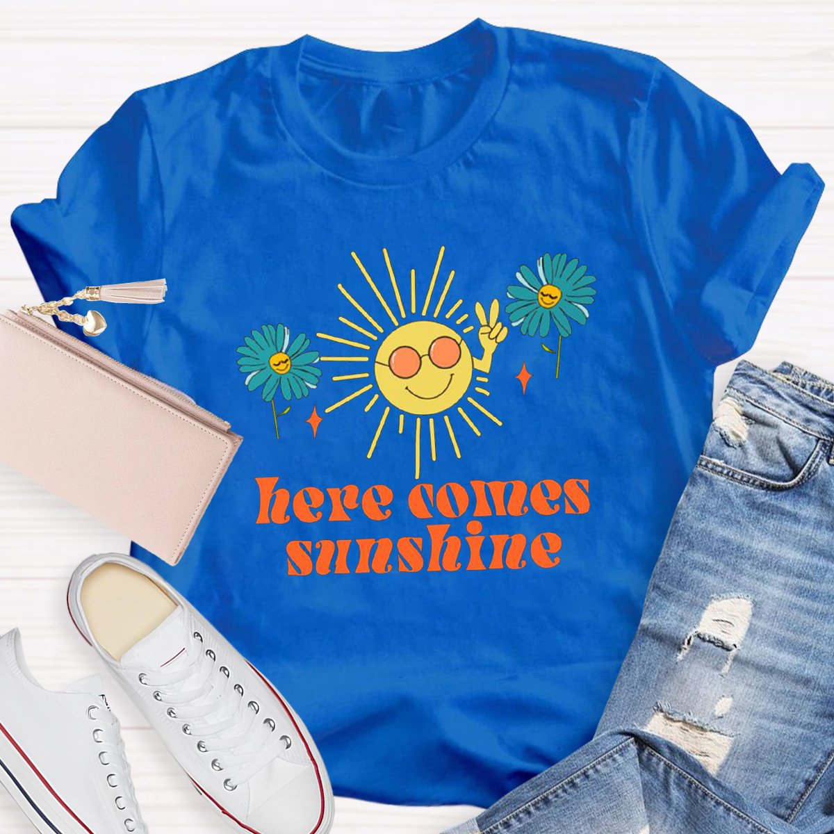 Here Comes Sunshine Teacher Shirt