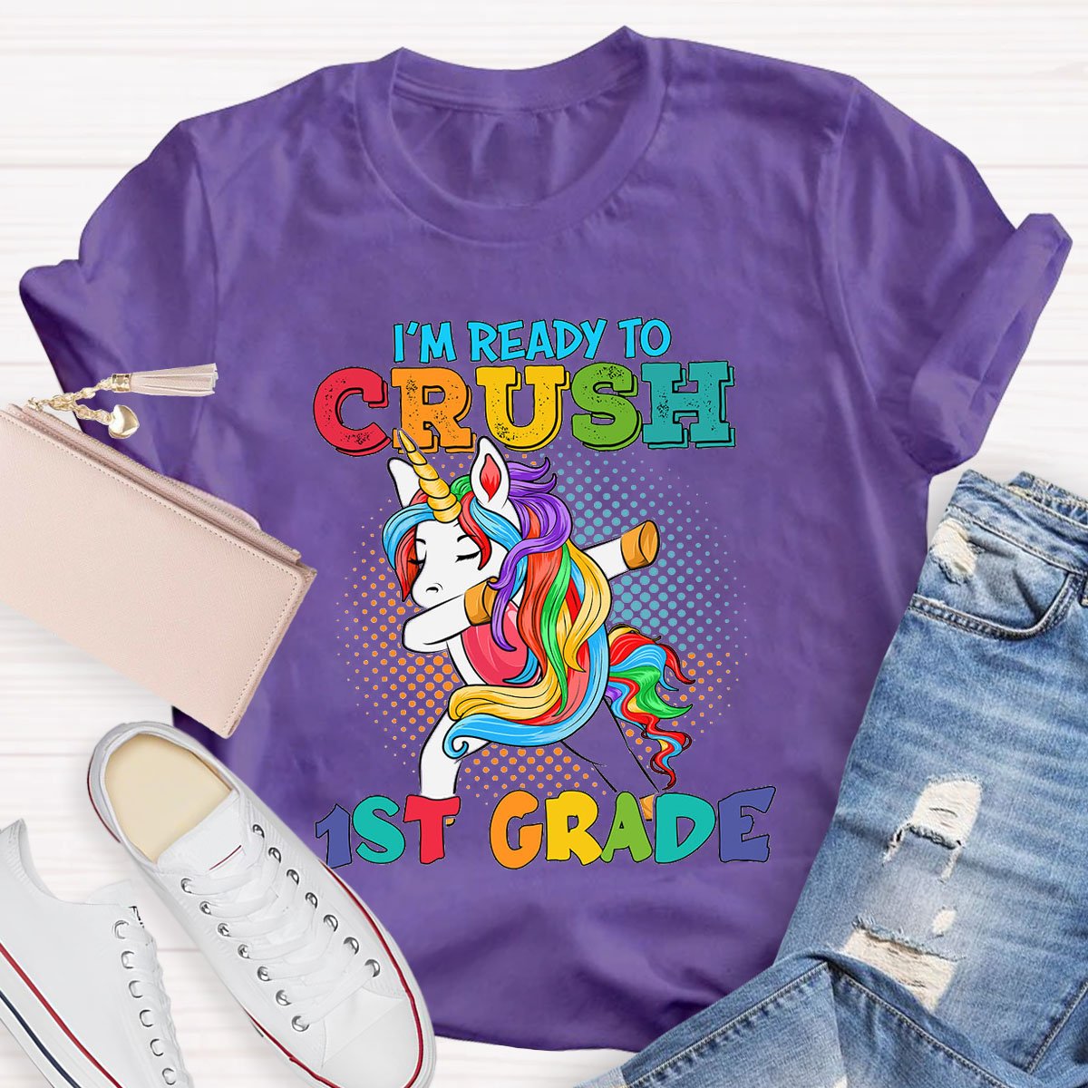 Personalized Design Teachers Grade I'M Ready To Crush  T-Shirt