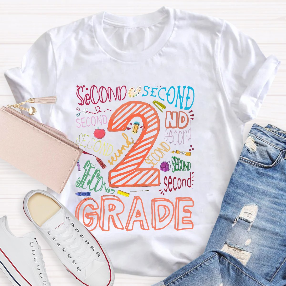 Personalized Grade First Day Of School Teacher T-Shirt