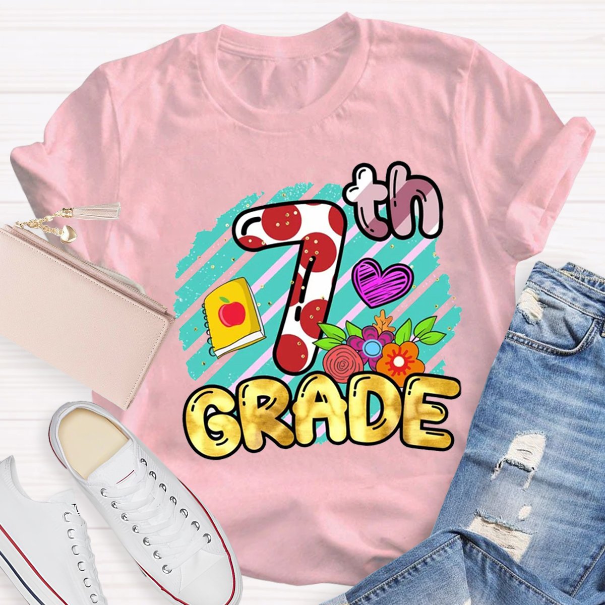 Personalized 7th Grade Teacher Shirt