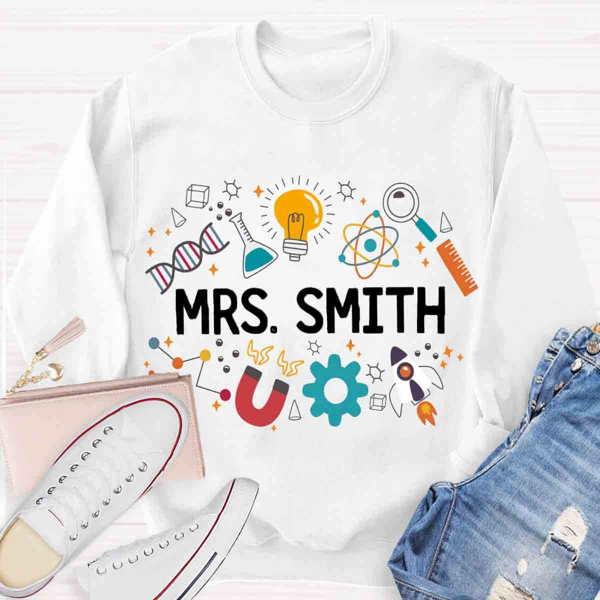 Personalized Name Science Lab Shirt Sweatshirt