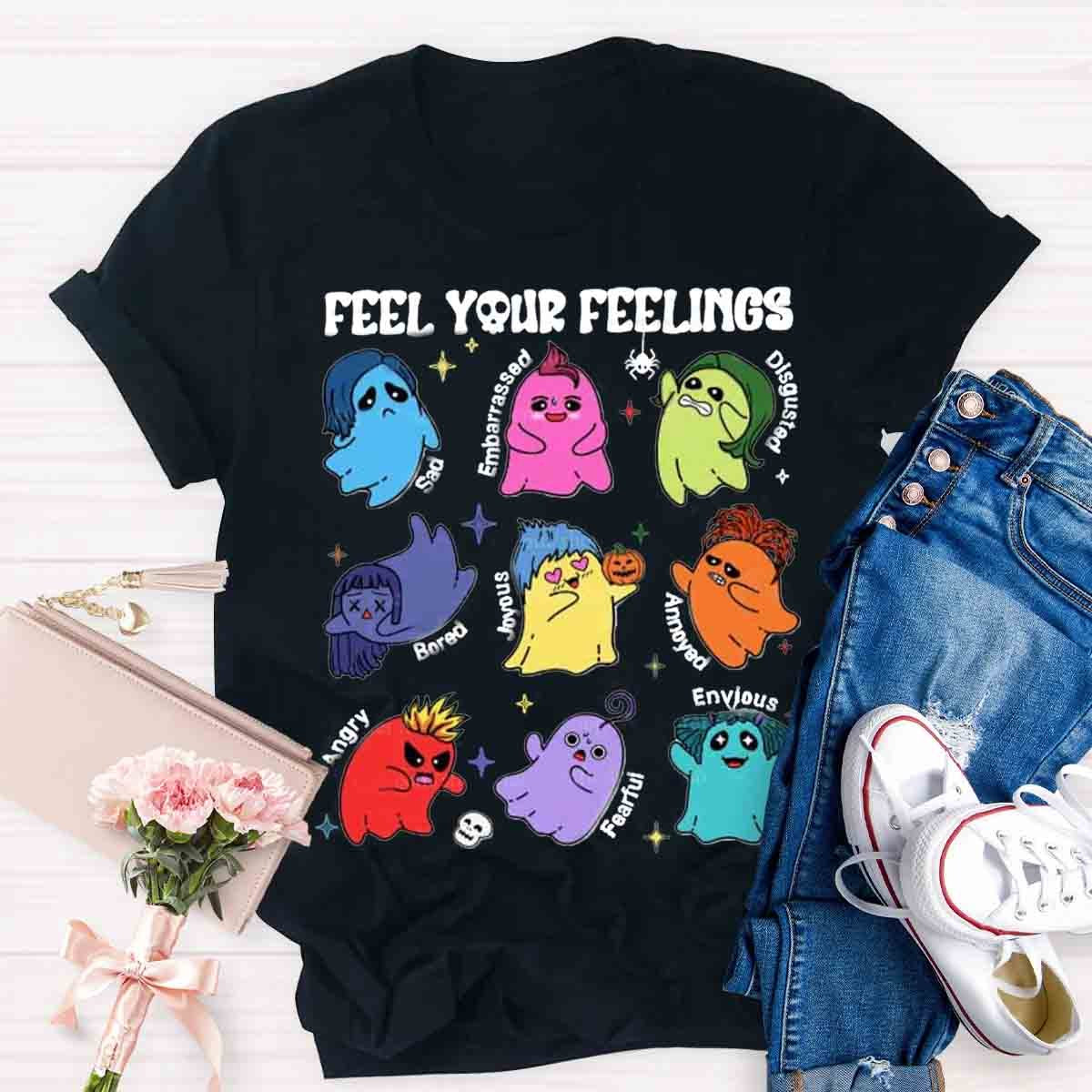 Feel Your Feelings Halloween School Psych Shirt