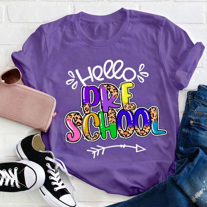 Personalized Grade Hello Teacher T-Shirt