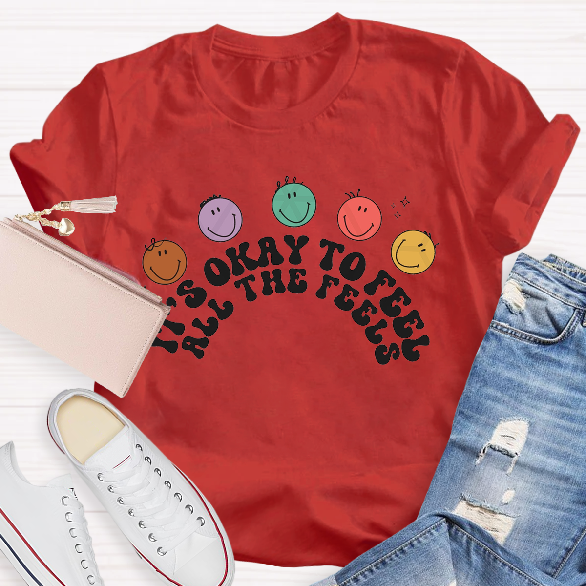 It's Okay To Not Be Ok Feelings  T-Shirt