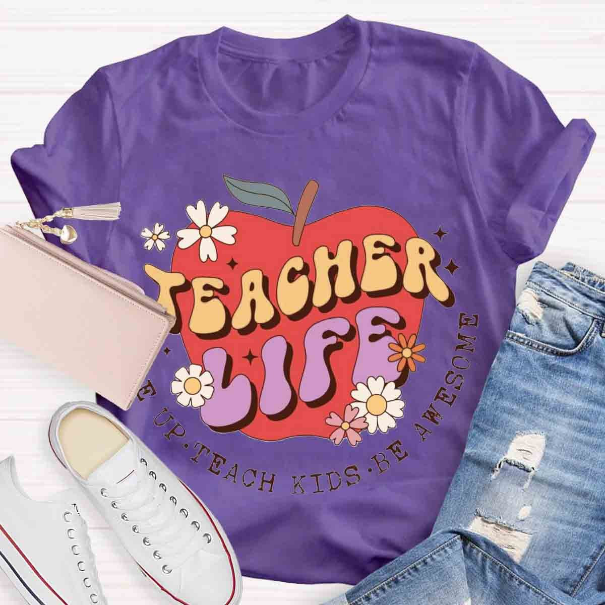 Teacher Life Apple T-Shirt