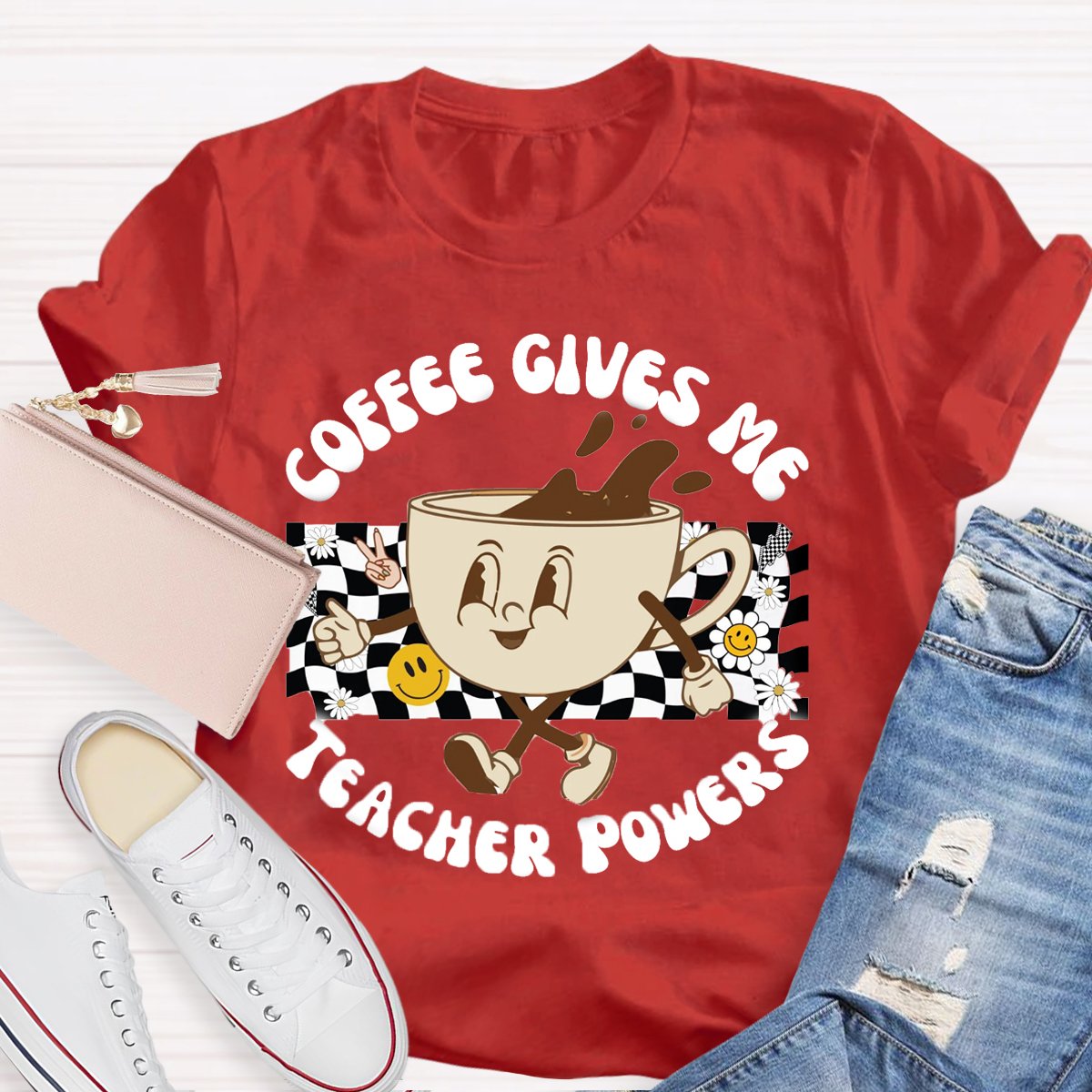 Coffee Gives Me Teacher Powers Shirt