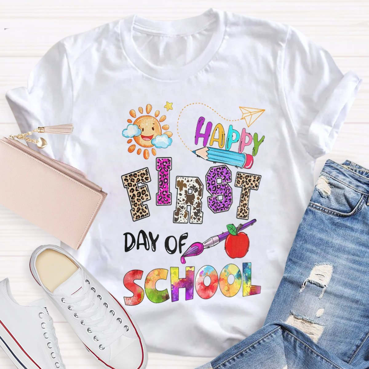 Happy First Day Of School Teacher Shirt