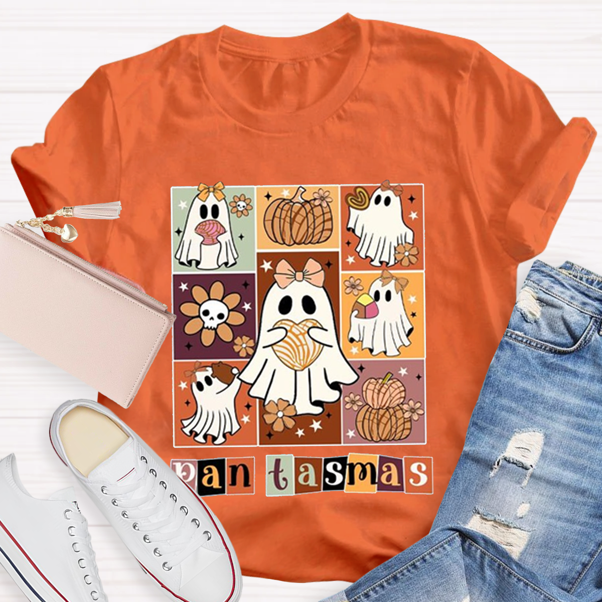 Funny Pantasmas Halloween Teacher T-Shirt