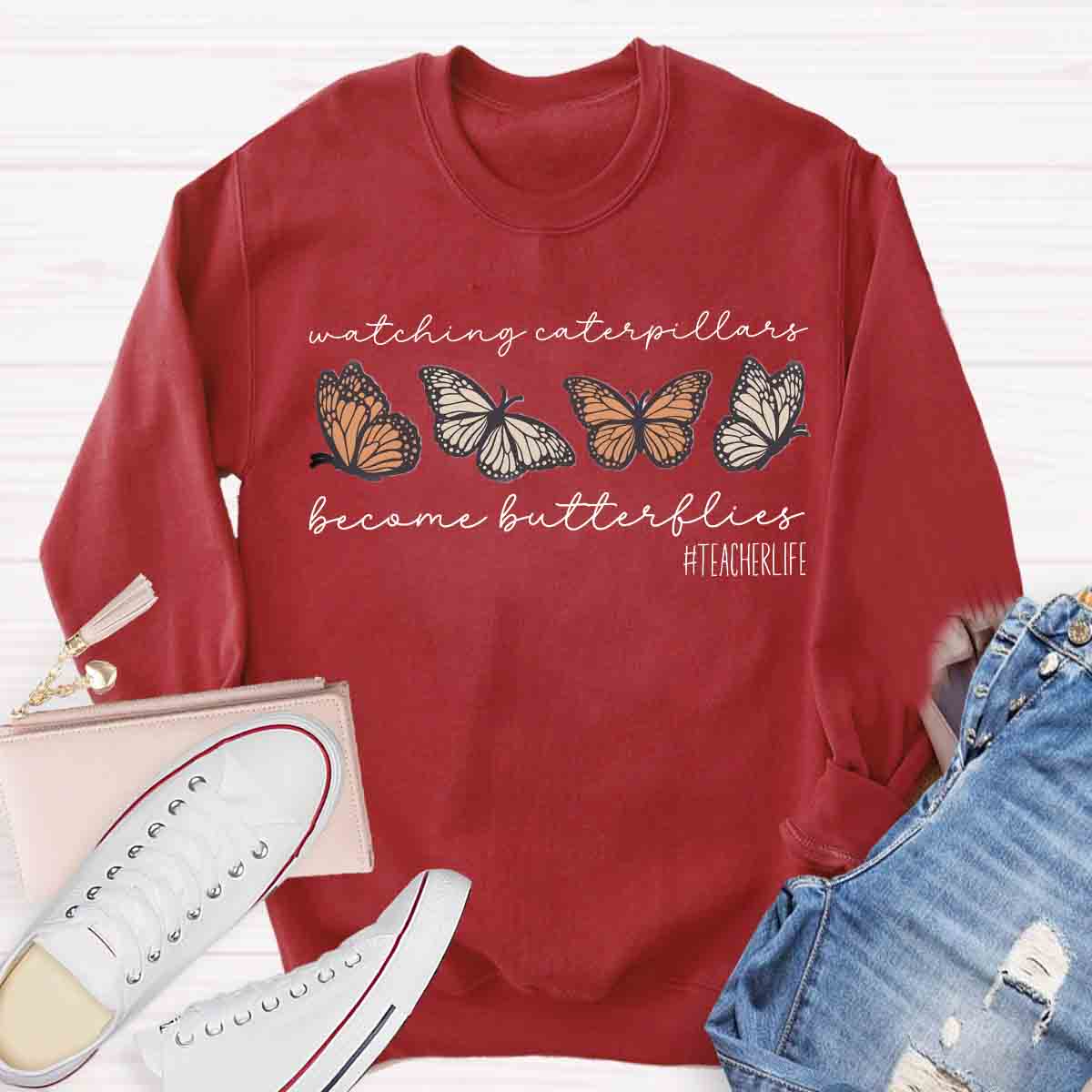 Watching Caterpillars Become Butterflies Sweatshirt