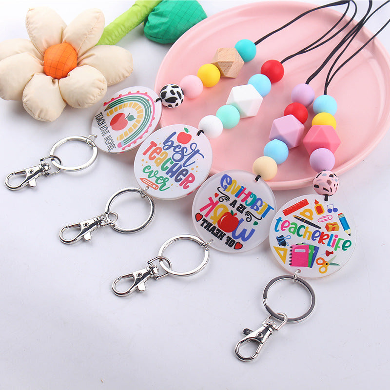 First Day Of School Teacher Lanyard