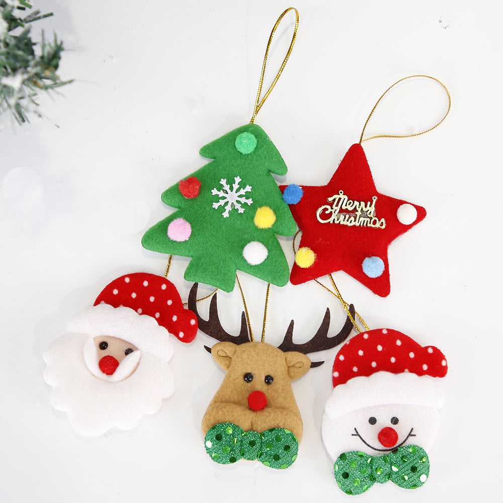 Christmas Tree Snowman Elk Ornament Set