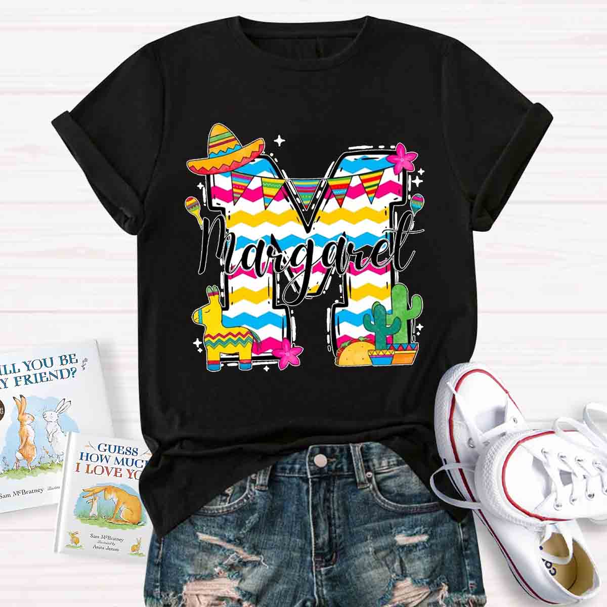 Personalized Your Own Name M For Margaret T-Shirt