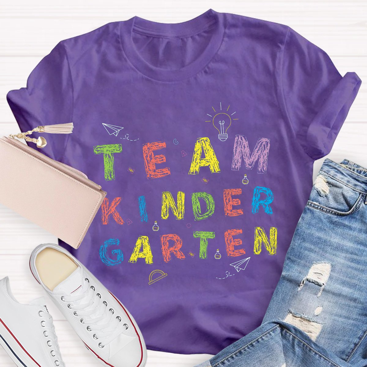 Team Kinder Garten Teacher Shirt