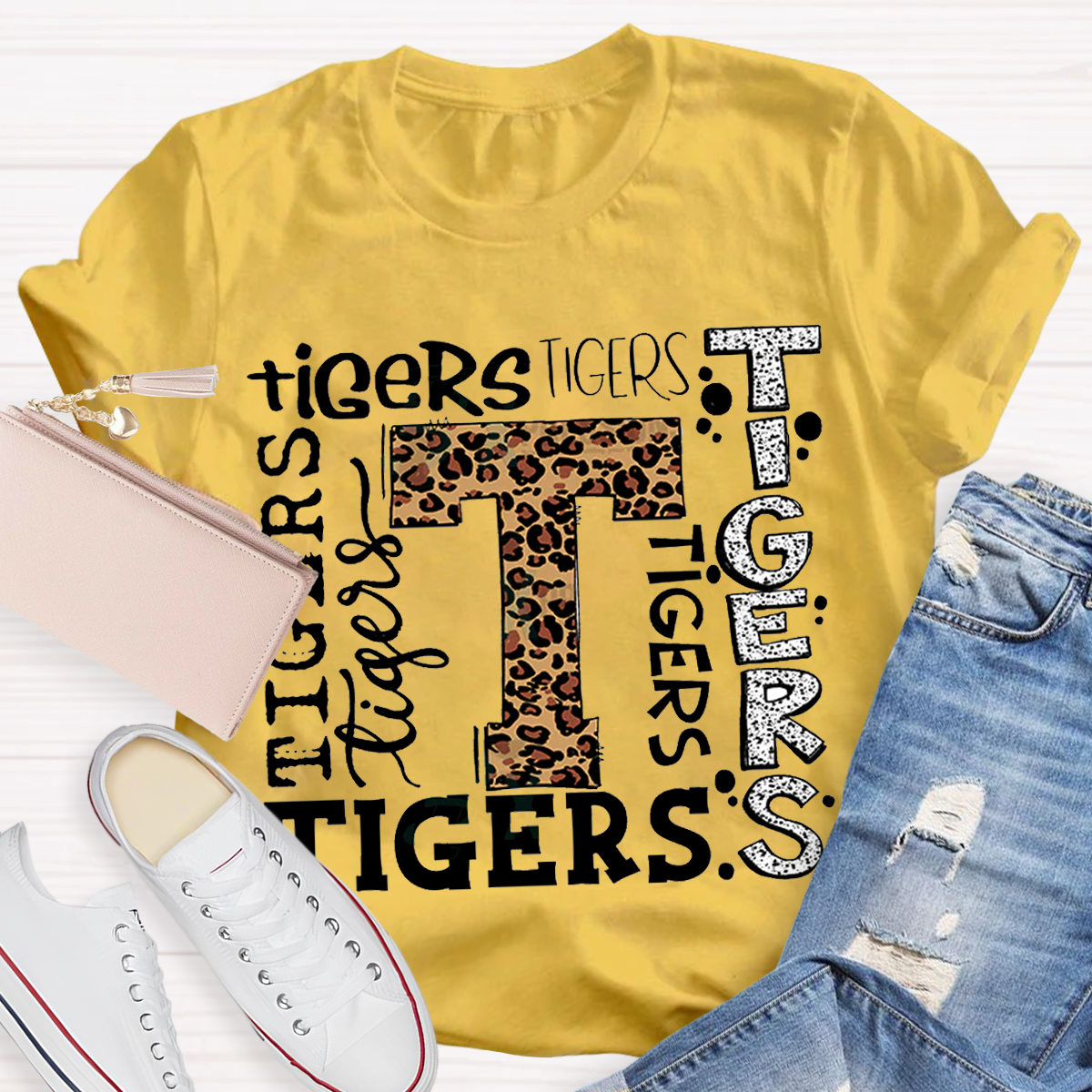 Personalized School Mascot Teacher T-Shirt