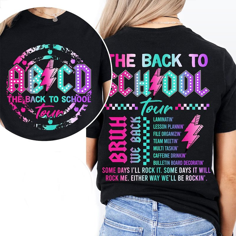 ABCD Teacher Tour Double-sided printing T-Shirt