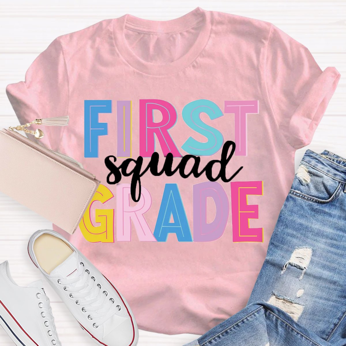 Personalized Grade Squad Teachers T-Shirt