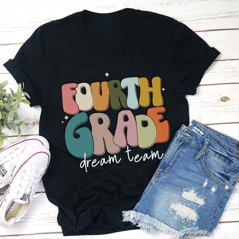 Personalized Flashing Letter Teacher T-Shirt