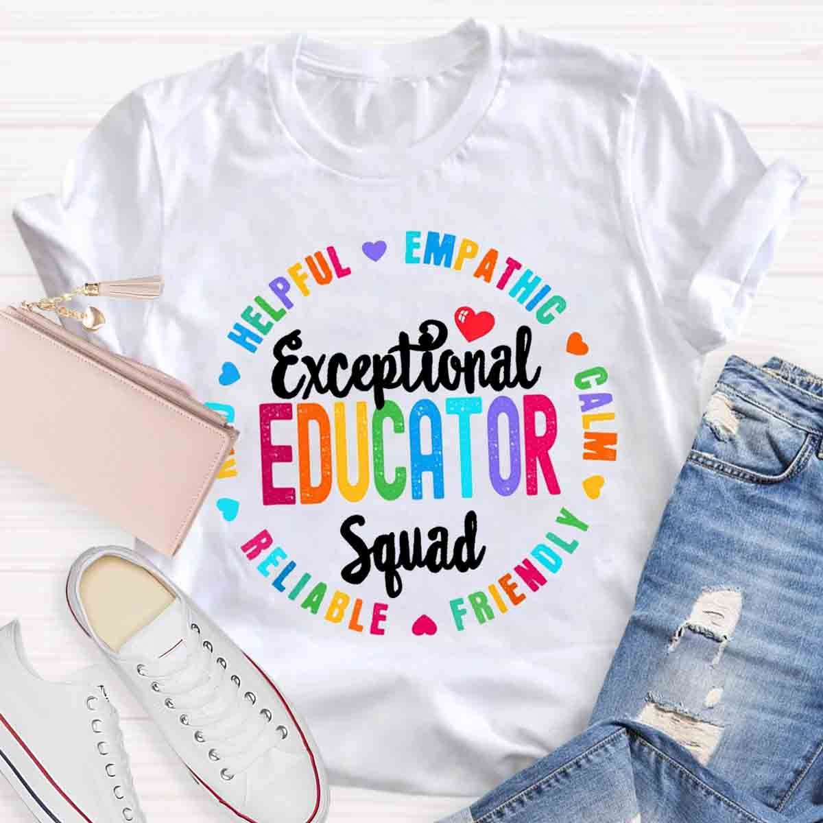 Exceptional Educator Squad Teacher T-Shirt