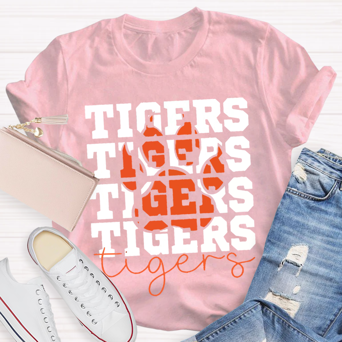 Fire Tiger Teacher T-Shirt