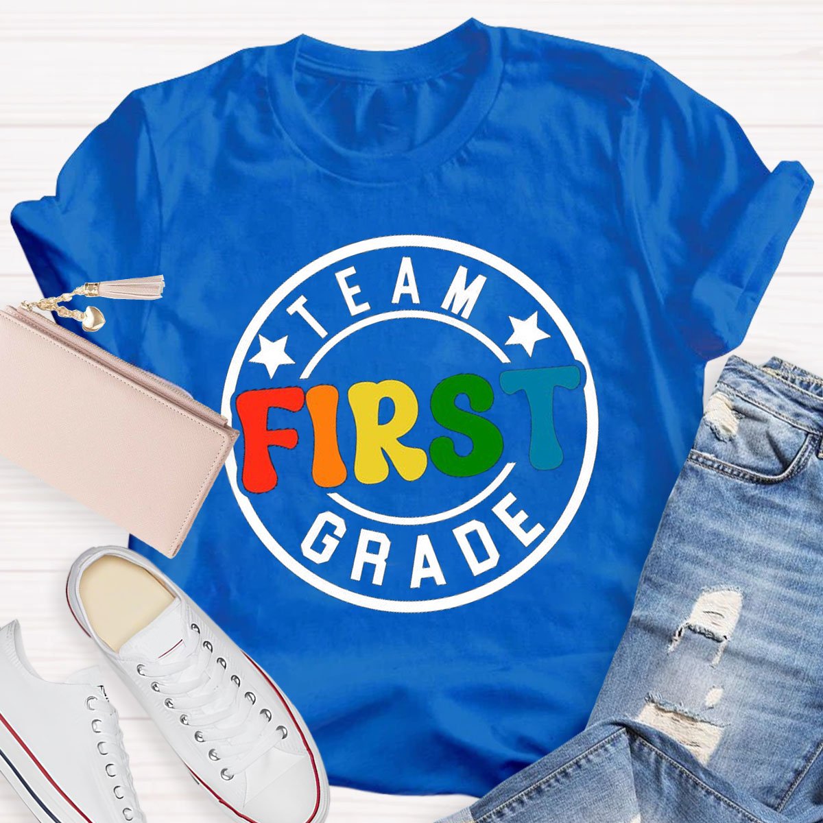 Personalized Design Teacher's Team Grade T-Shirt