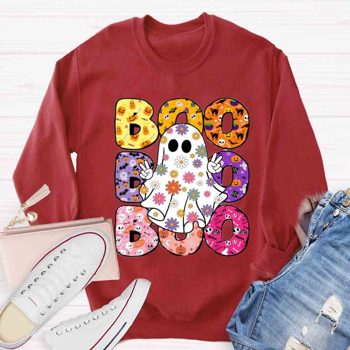 Halloween Boo Ghost Spooky Sweatshirt