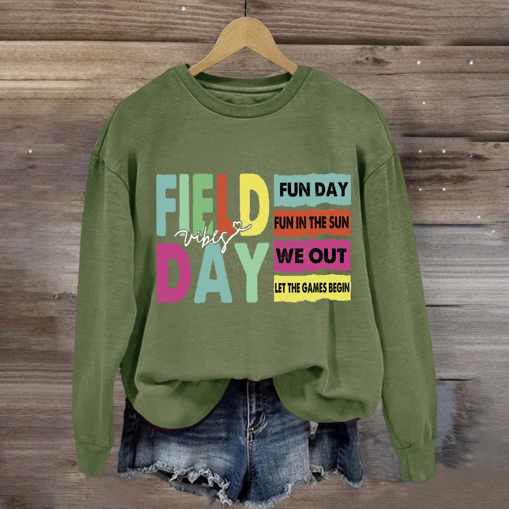 Field Day Vibes Fun In The Sun Sweatshirt