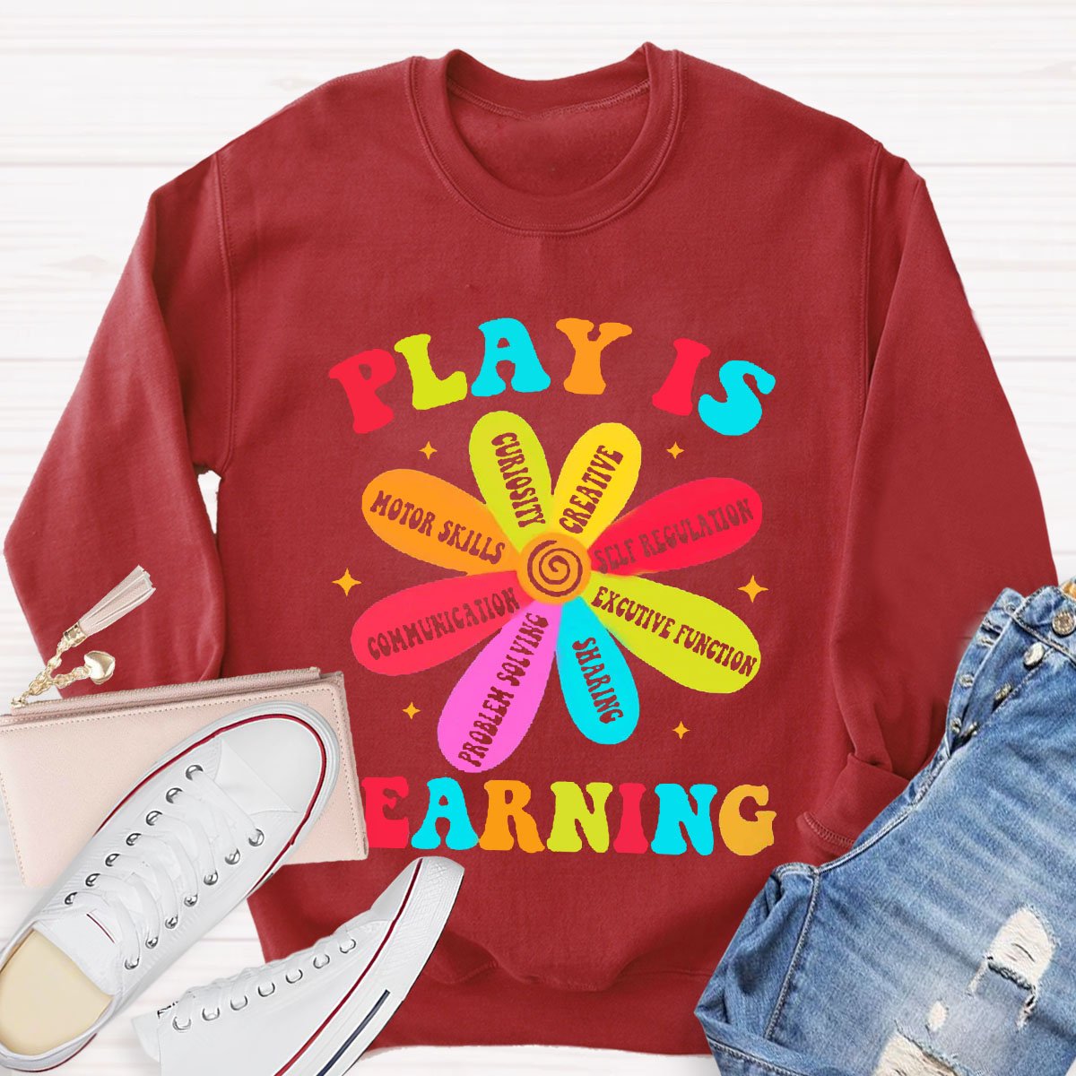 Play Is Learning Teacher Sweatshirt