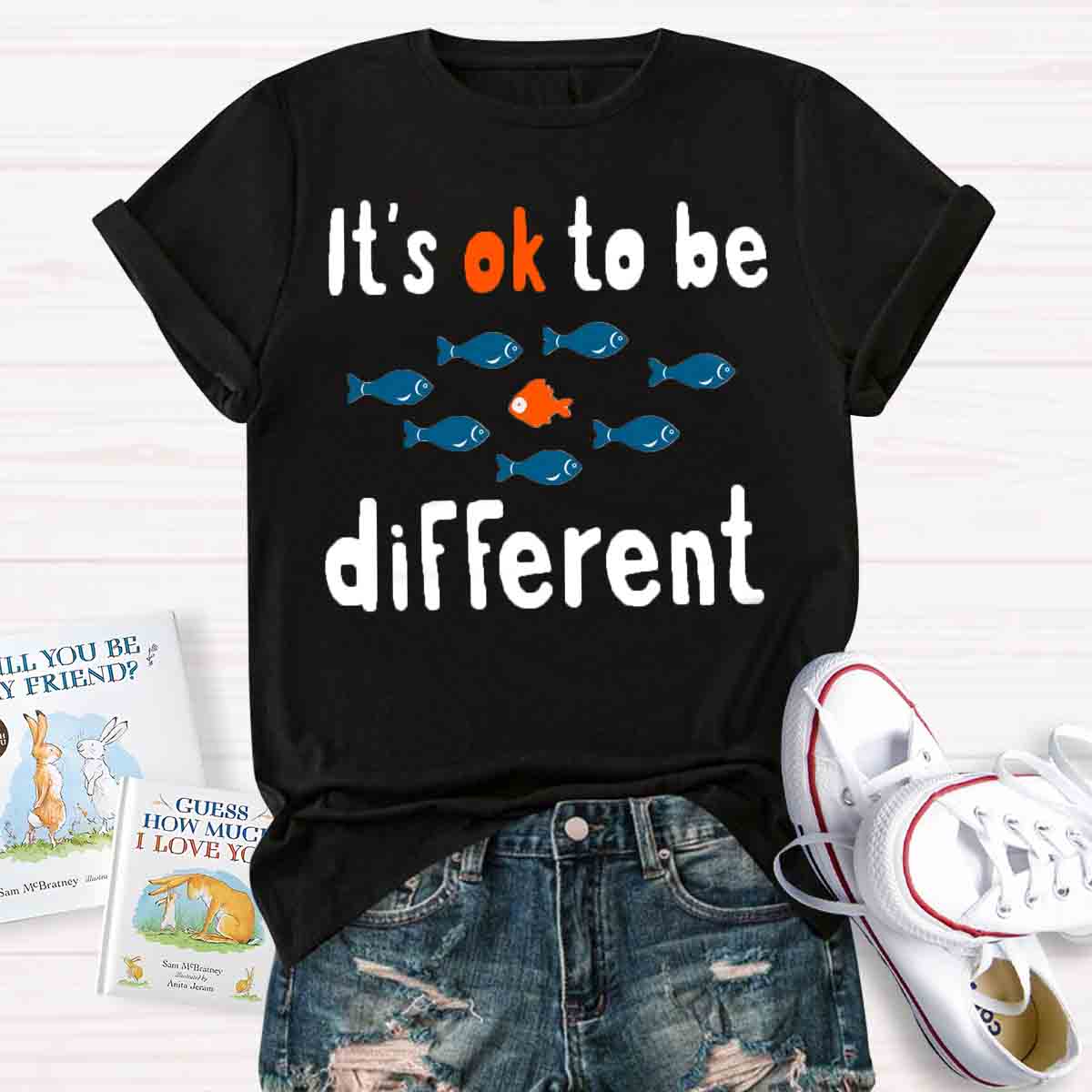 It's Ok To Be Different Teacher T-Shirt