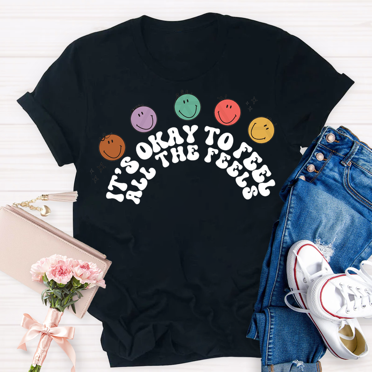 It's Okay To Not Be Ok Feelings  T-Shirt