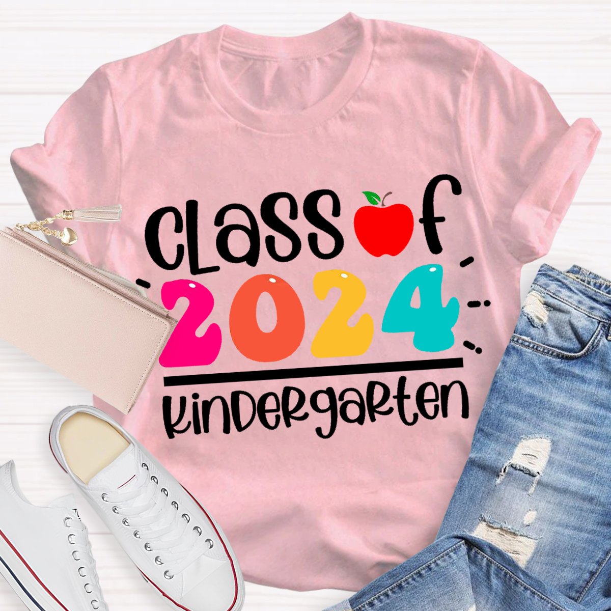 Personalized Grade Class Of 2024 Teacher T-Shirt