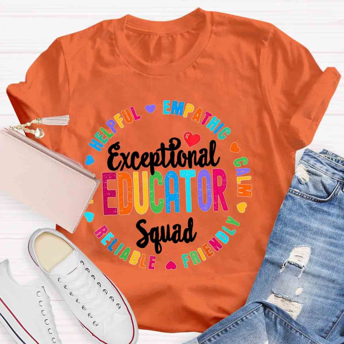 Exceptional Educator Squad Teacher T-Shirt