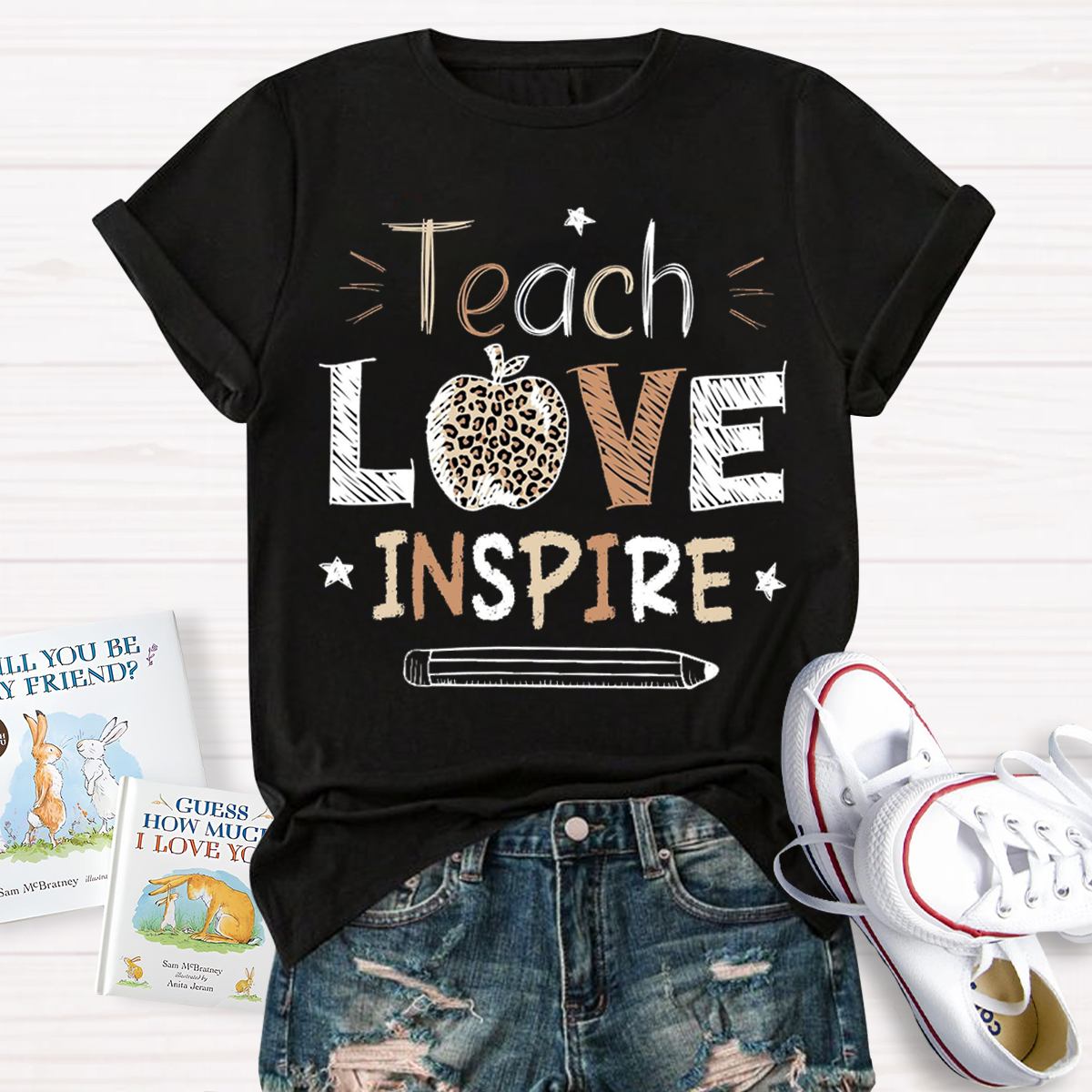 Teach Love Inspire Teacher T-Shirt