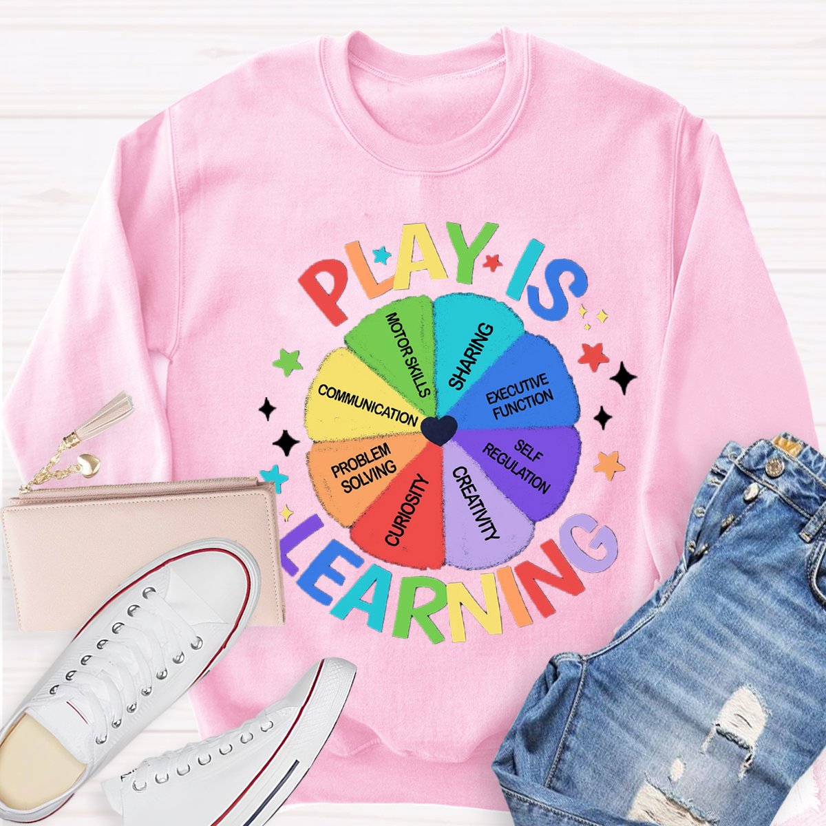 Play Is Learning Back To School Teacher Sweatshirt