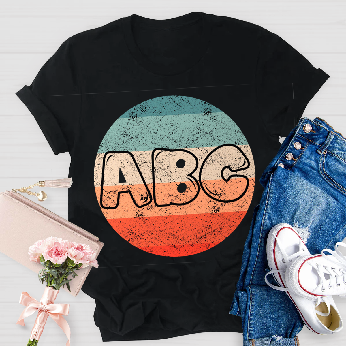 Casual ABC Teacher T-Shirt