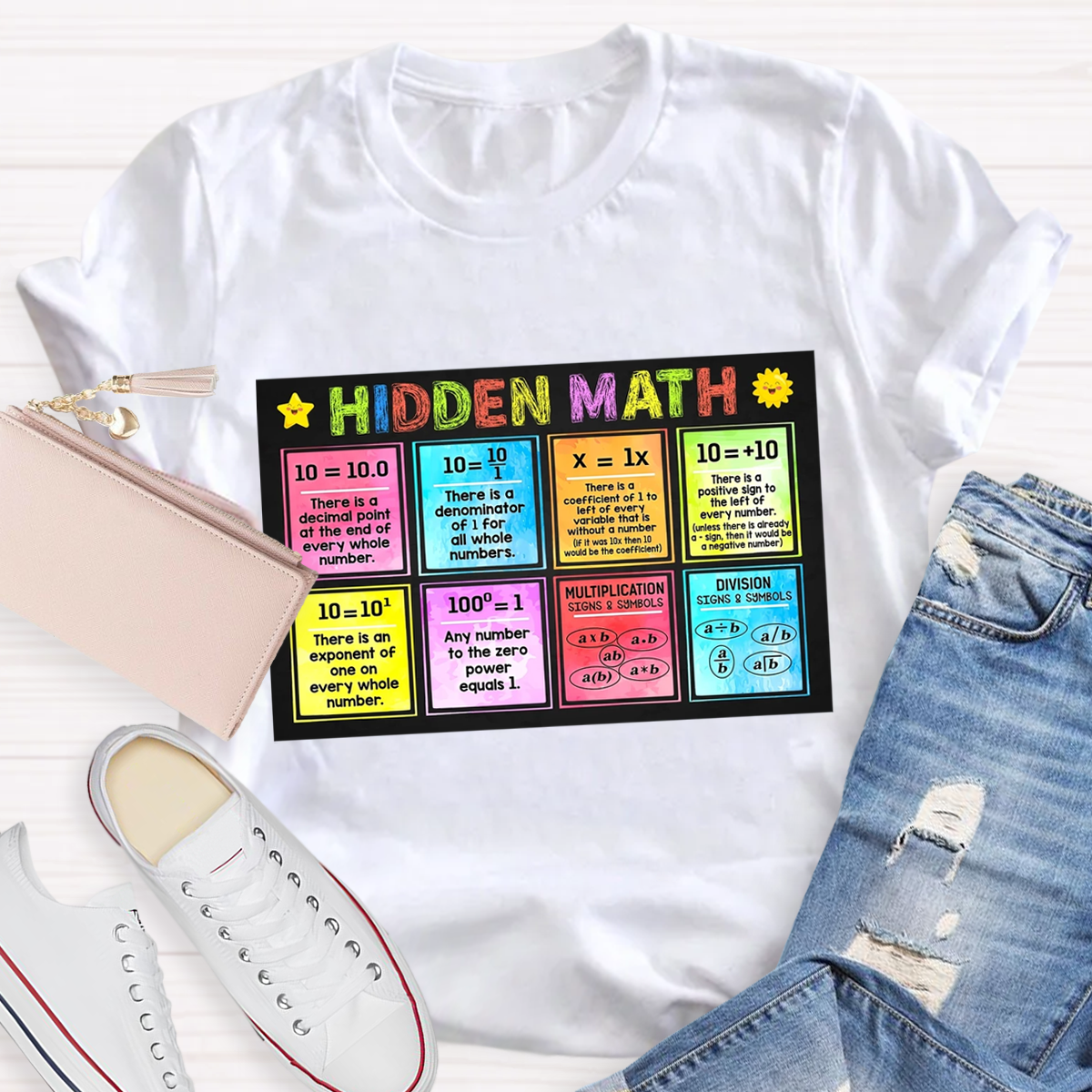 Hidden Math Teachers T-Shirt