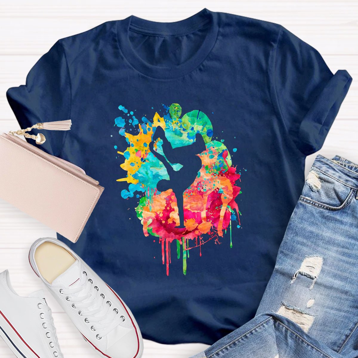 Watercolor Dancing Teacher Shirt