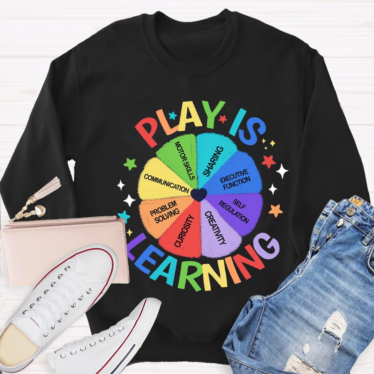 Play Is Learning Back To School Teacher Sweatshirt