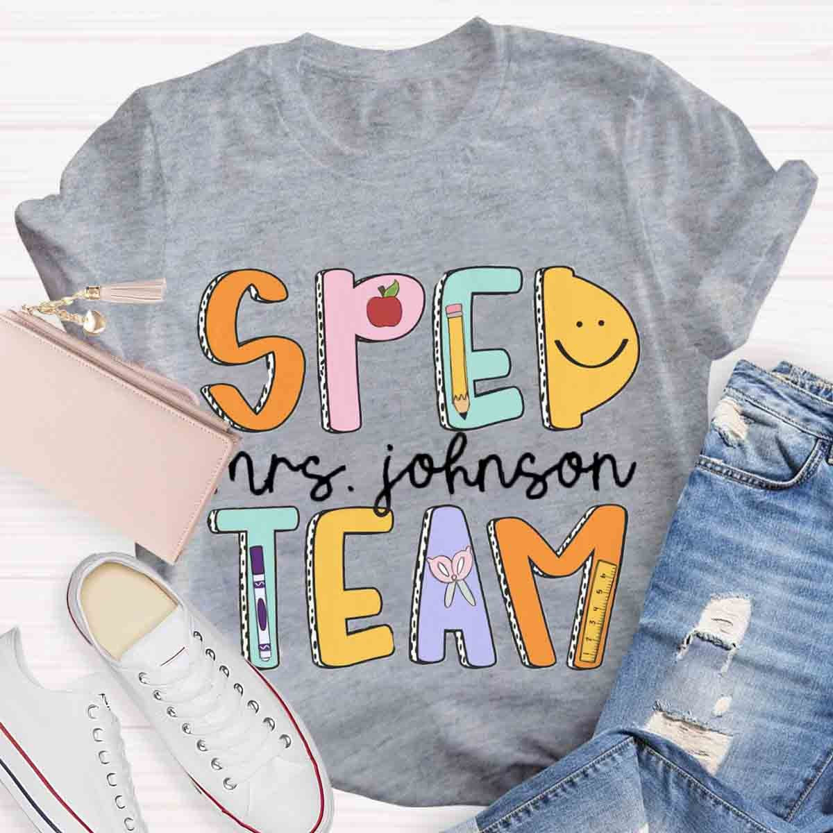 Personalized Name Special Education Teacher T-Shirt